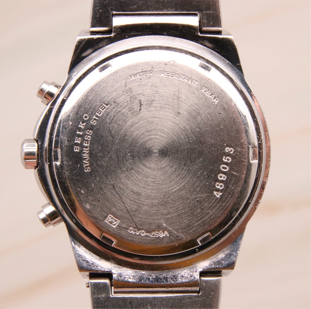 Seiko - Vintage Chronograph 100m - V657-0A10 - Men - - Catawiki