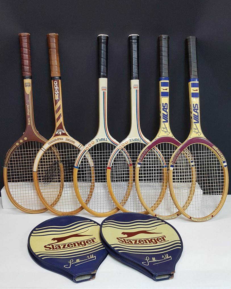 toda la vida Florecer llegar Slazenger/Rucanor/Adidas. - 6 raquetas de tenis vintage - Catawiki