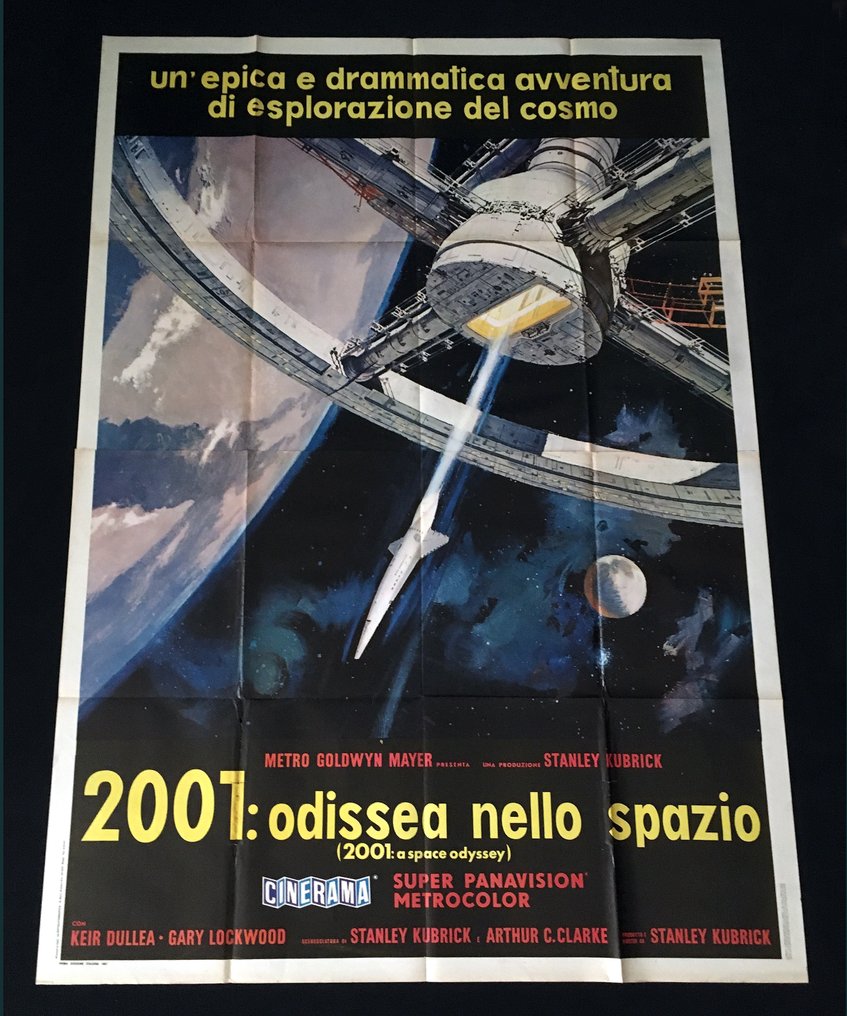 ODISSEA NELLO SPAZIO FILM 1968 POSTER 45X32CM CINEMA MOVIE 2001 