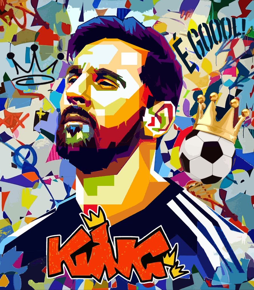 FC Barcelona - Lionel Messi - 2021 - Artwork - Catawiki