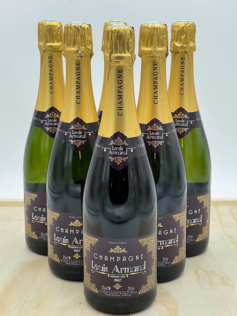 Louis Armand Brut Champagne Premier Cru 6 Bottles Catawiki