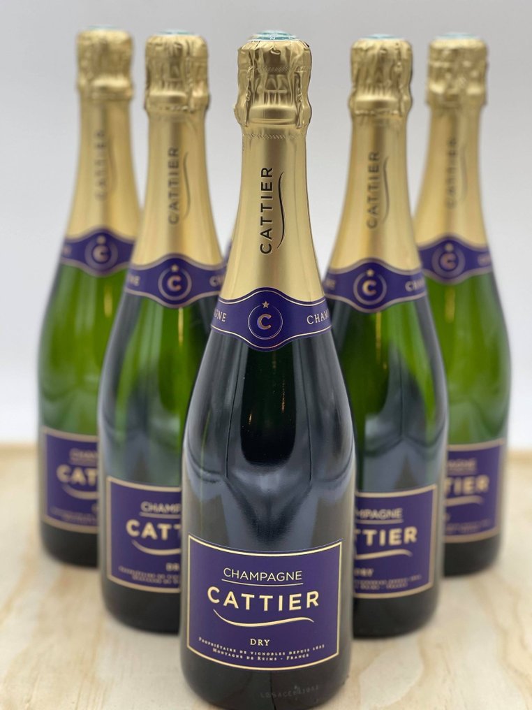 Cattier Dry - Champagne - 6 Bottles (0.75L) - Catawiki