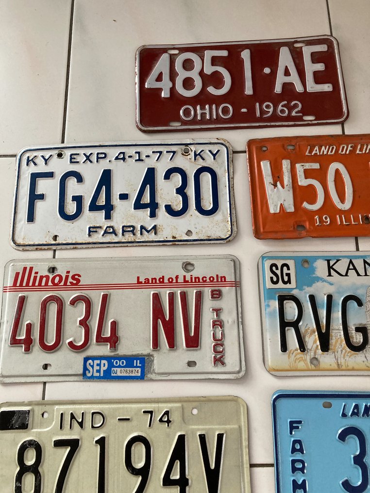 Number plate USA lincenceplates Catawiki