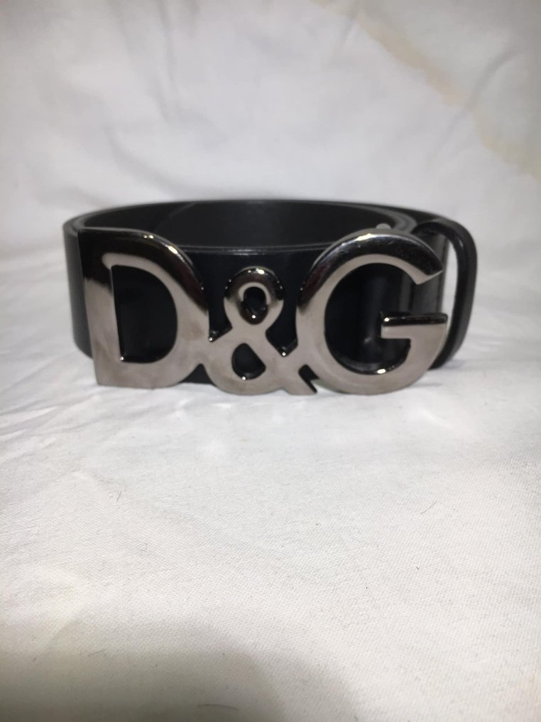 d&g men's leather belt