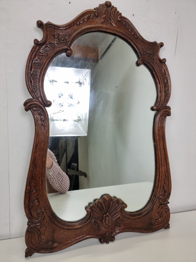 Mirror in carved oak frame Oak Late 19th century Catawiki