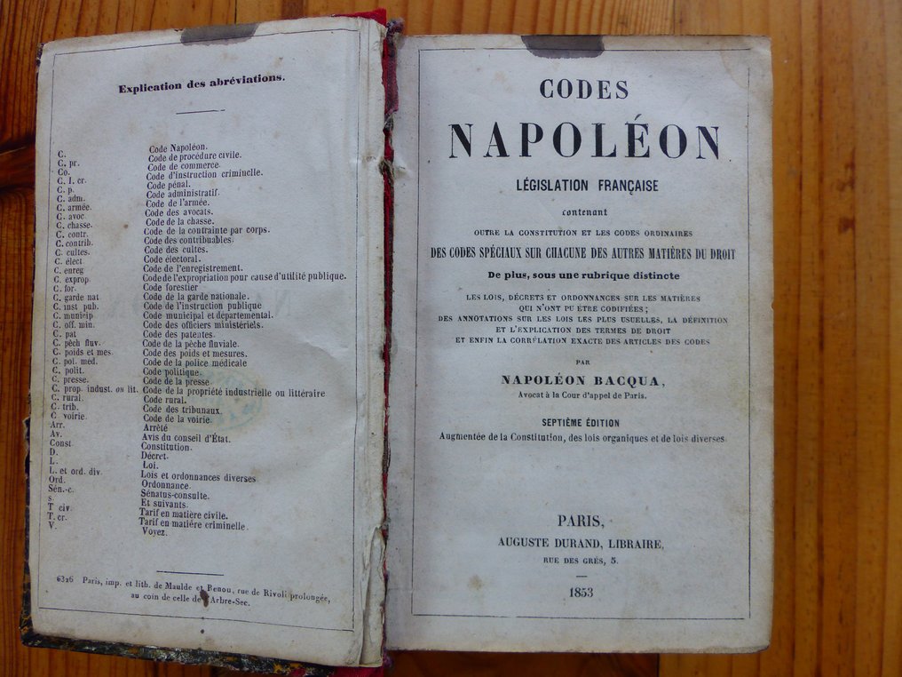 Napoléon Codes Napoléon 1853 Catawiki