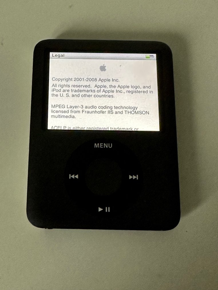 Apple - iPod nano - 8GB - 3th Generation - Black - model - Catawiki