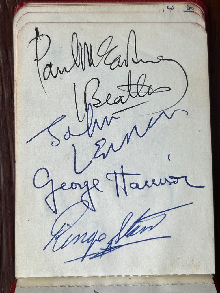 The Beatles Multiple artists Autograph Booklet Also signed by The