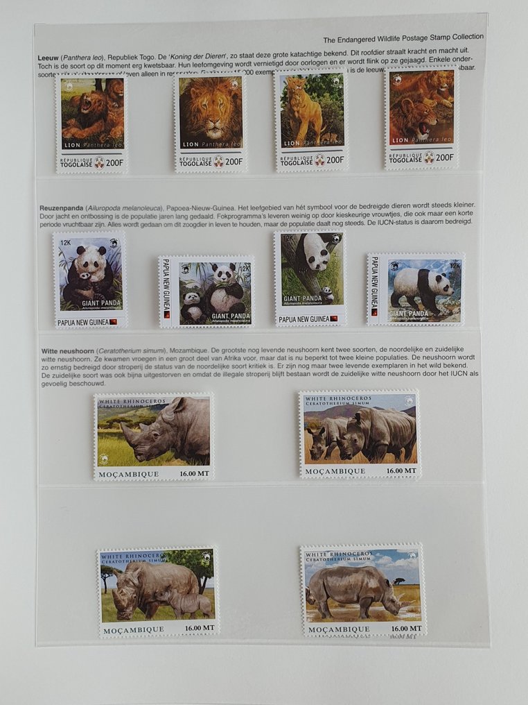 Motif, WWF Animals - WWF series in an illustrated album - Catawiki