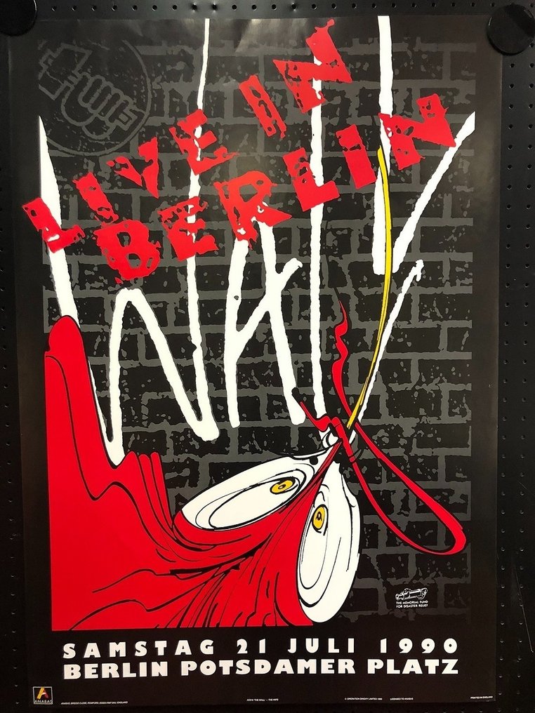 Pink Floyd The Wall Live in Berlin 1990 3x Posters Anabas