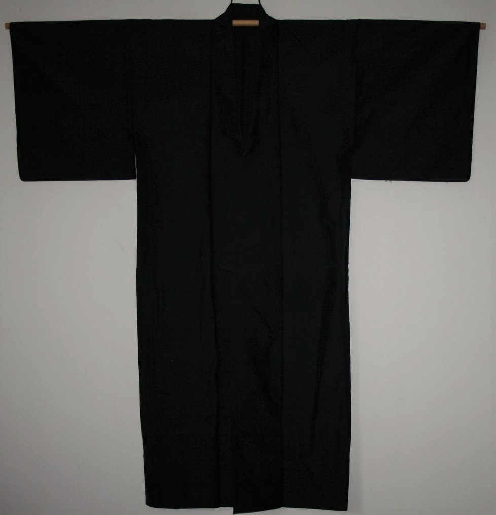 Kimono - Silk - Zijden heren kimono samoerai - Japan - Mid - Catawiki