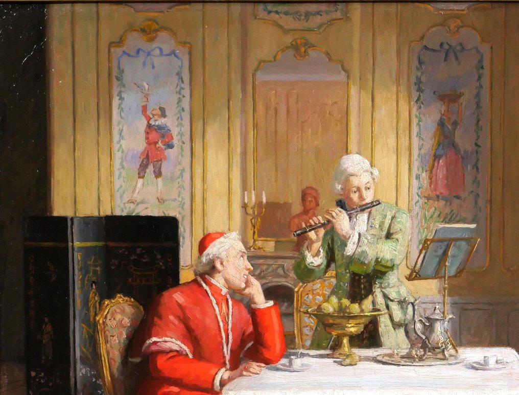 Emilien Victor Barthelemy (18851964) Cardinals listening Catawiki