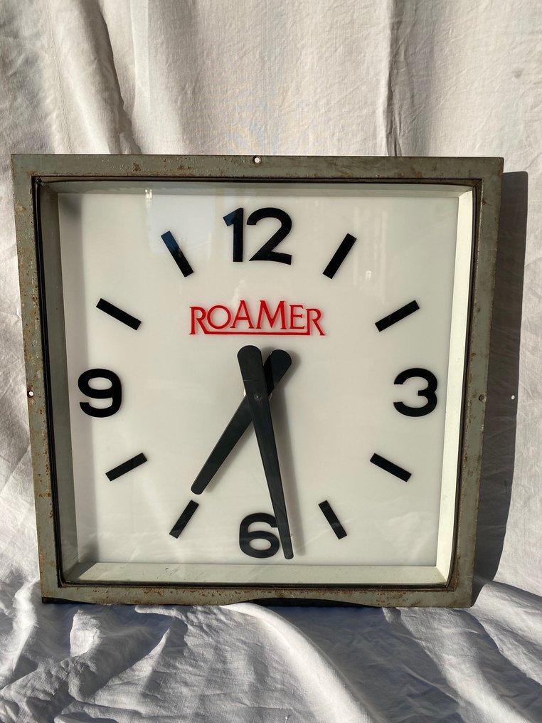 Station Clock For Repairs Enamel Iron Cast Wrought Catawiki Station Clock For Repairs Enamel Iron Cast Wrought Catawiki