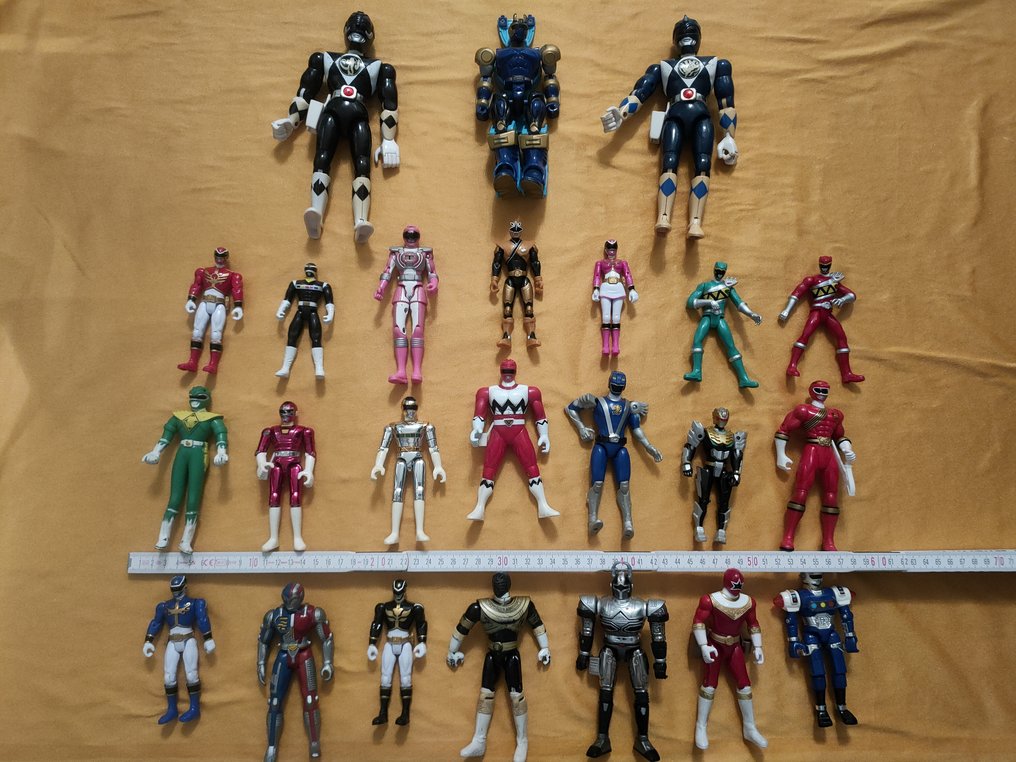 achtergrond wijs typist Bandai - Power Rangers - Large Bandai collection of 24 - Catawiki
