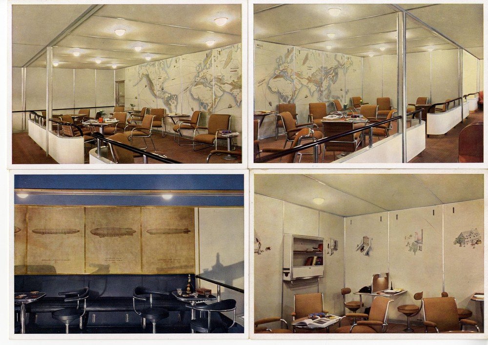 Germany 1913 - Interior views from the Zeppelin airship - Catawiki