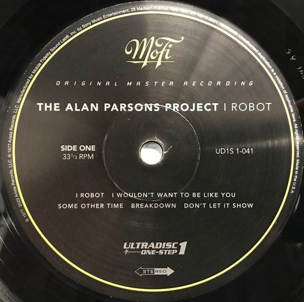 Alan Parsons Project I Robot Mobile Fidelity Pressing Mint