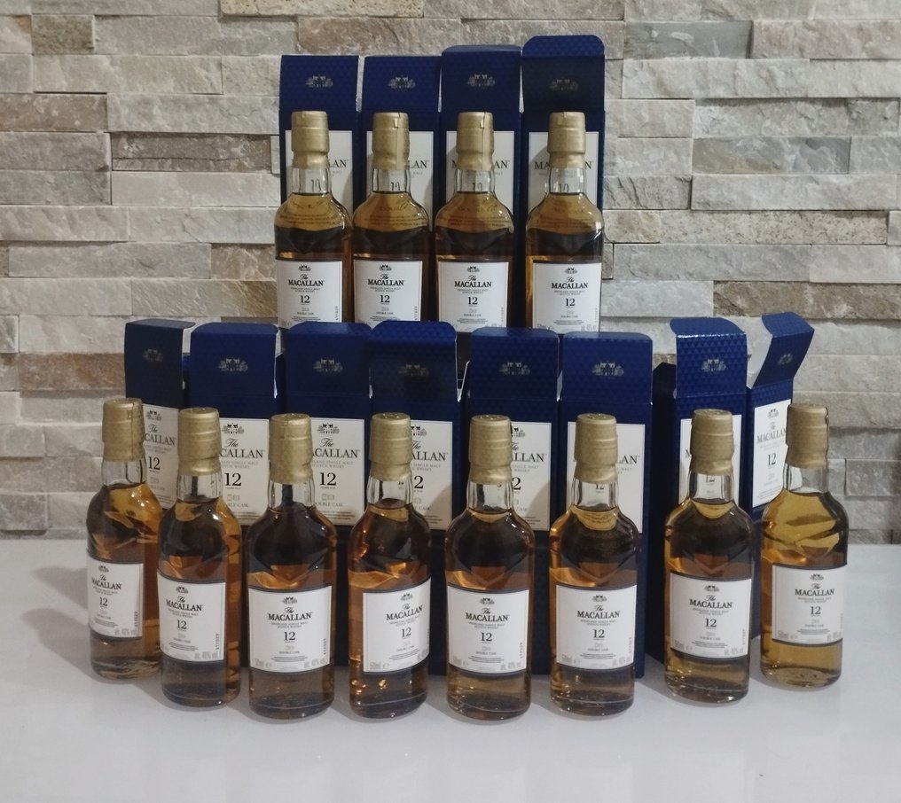 Macallan 12 years old - Double Cask miniatures - Original bottling ...