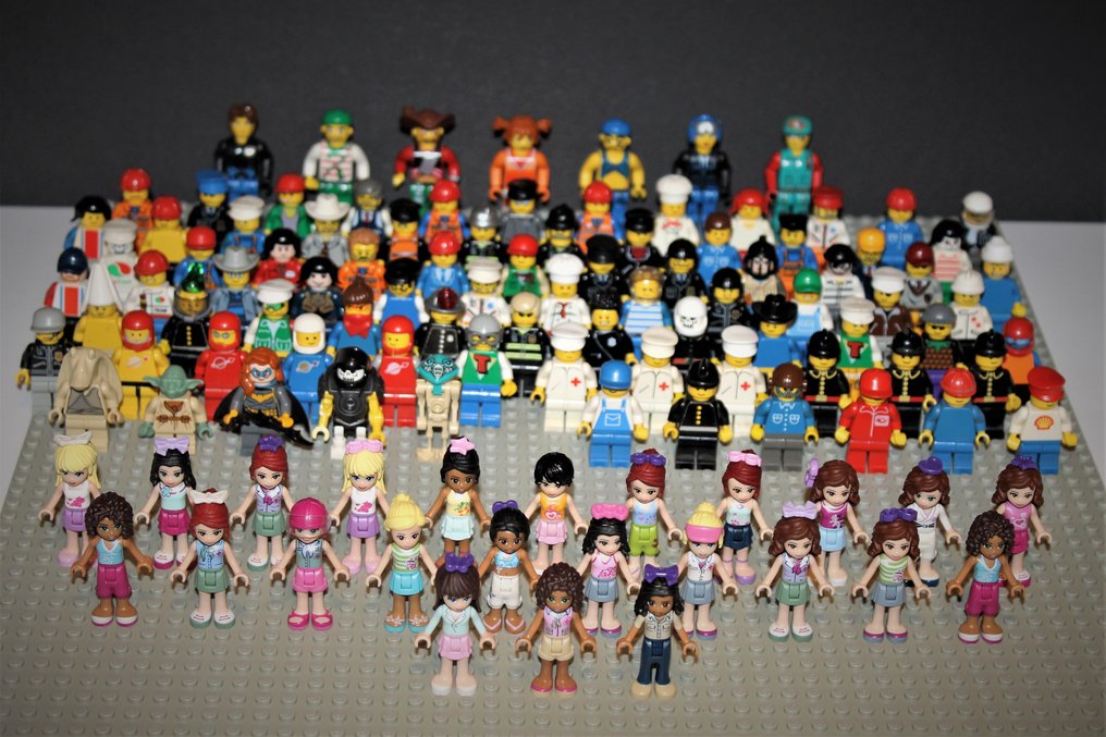 matrimonio Pensativo consumo Lego - Minifiguras - 114 muñecos Lego + 150 gramos surtidos - Catawiki