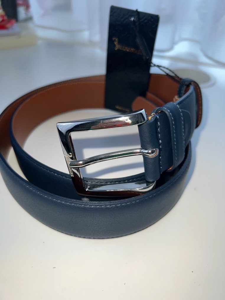 Billionaire Couture - NEW - Made in italy - BLUE - Leather - Belt ...