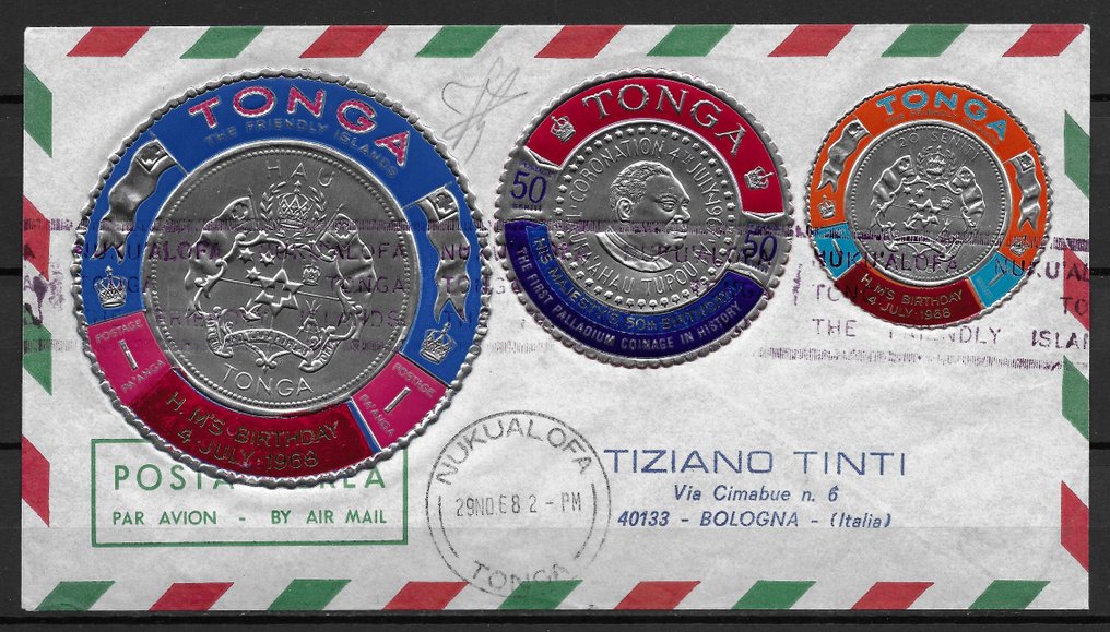 Tonga 1967 Postal history. Catawiki