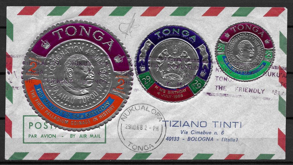 Tonga 1967 Postal history. Catawiki