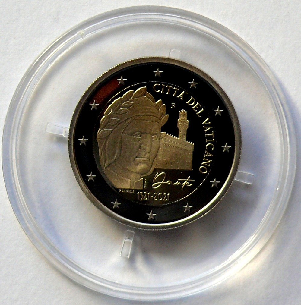 Vatican. 2 Euro 2021 Proof, Vatican. 2 Euro 2021 Proof,