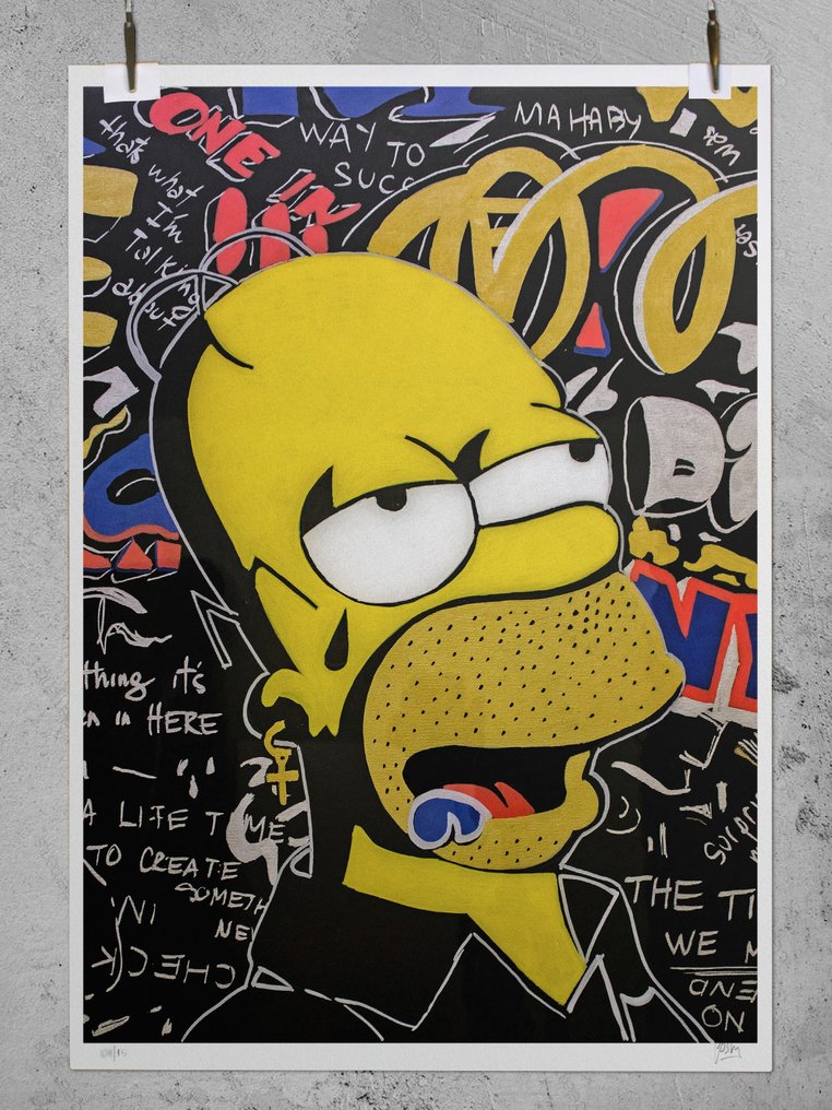 Homer Louis Vuitton Wall Art