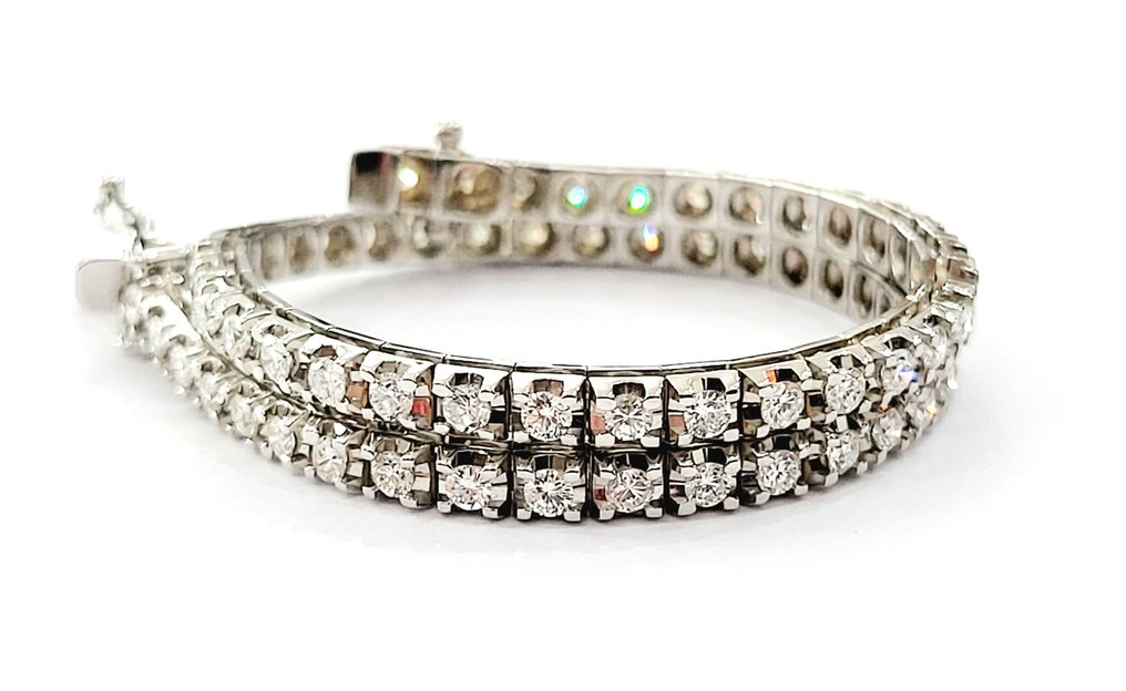 18 kt. White gold - Bracelet - 3.31 ct Diamond - Diamonds - Catawiki