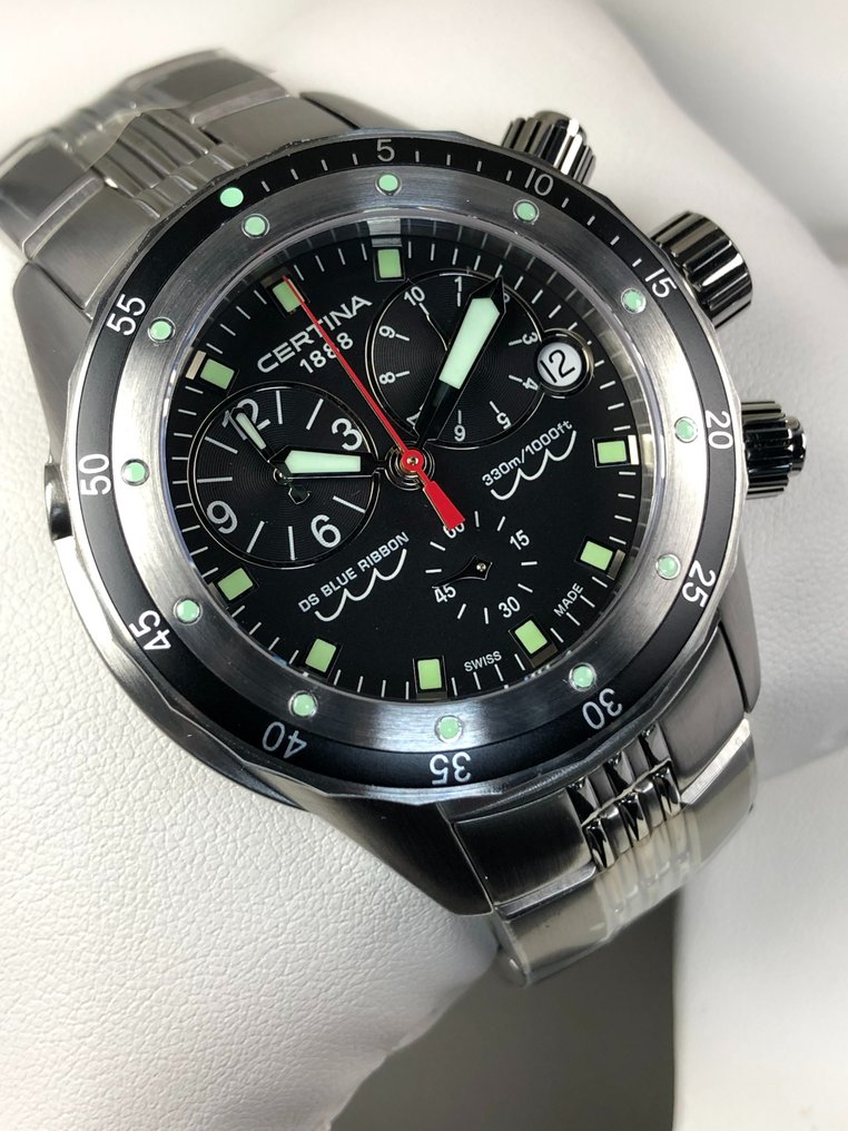 Certina blue clearance ribbon chronograph