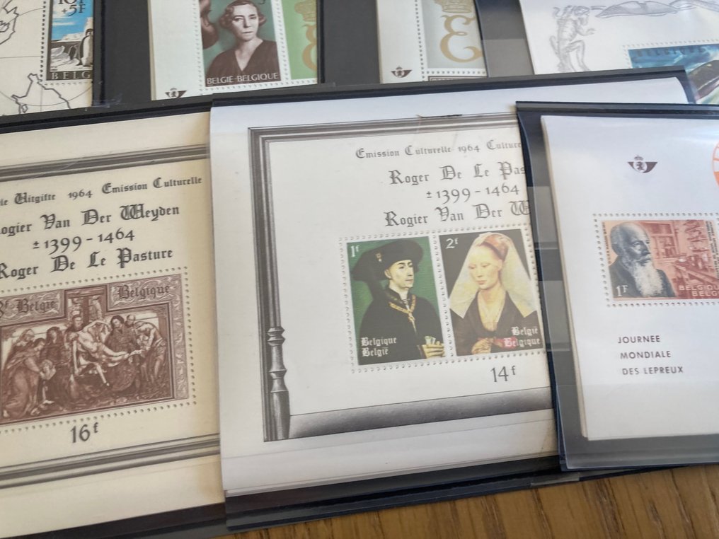 Bélgica 1962/1984 260 bloques 10 copias de 26 bloques, incluidos los