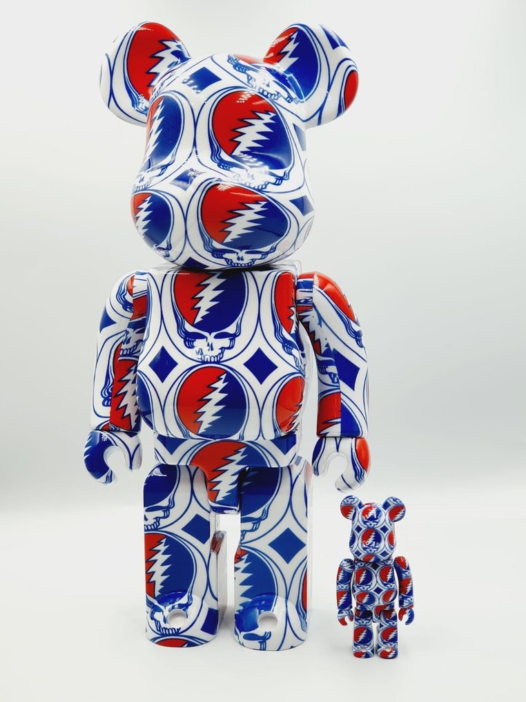 Medicom Toy - Be@rbrick 400% + 100% - Grateful Dead (Steal Your Face ...