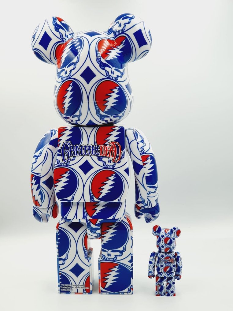 Medicom Toy - Be@rbrick 400% + 100% - Grateful Dead (Steal Your Face ...