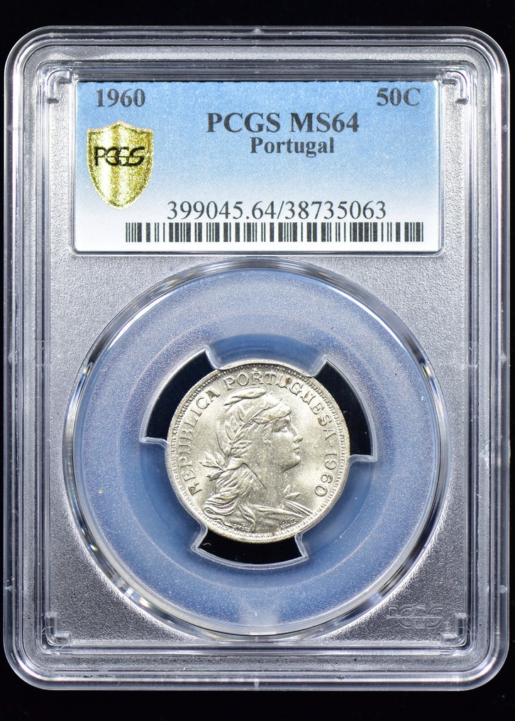 Portugal. República. 50 Centavos 1960 PCGS MS64 Catawiki