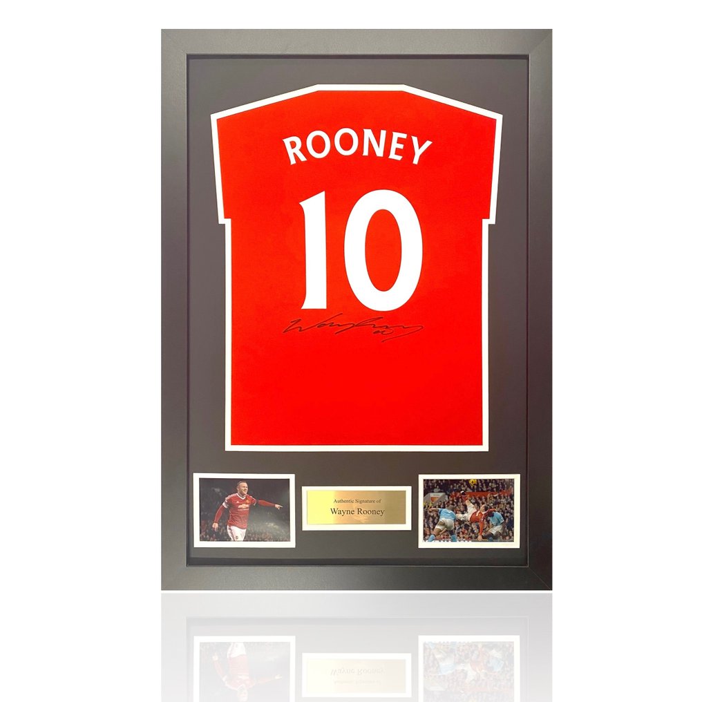 Wayne rooney signed manchester united shirt top