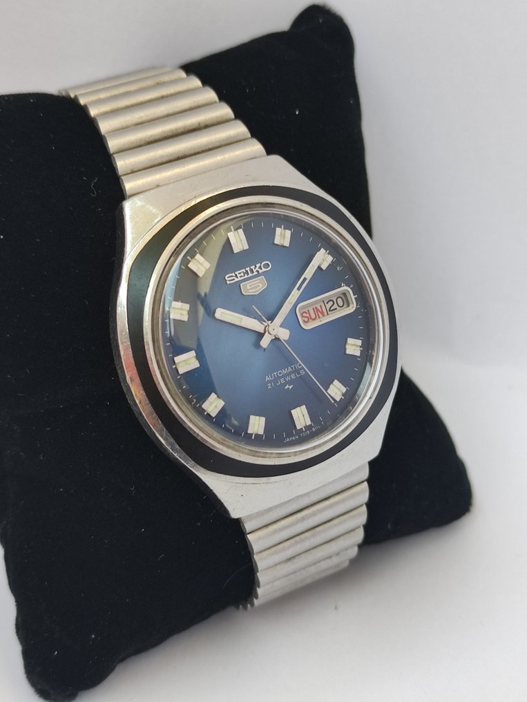 Seiko - 5 Saxe Blue - 7019- 8090 - Men - 1970-1979 - Catawiki