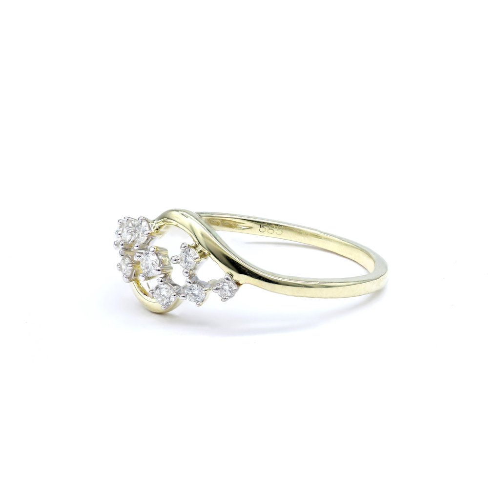 14 Kt Gold Ring 0 19 Ct Diamond Catawiki 14-kt-gold-ring-0-19-ct-diamond-catawiki