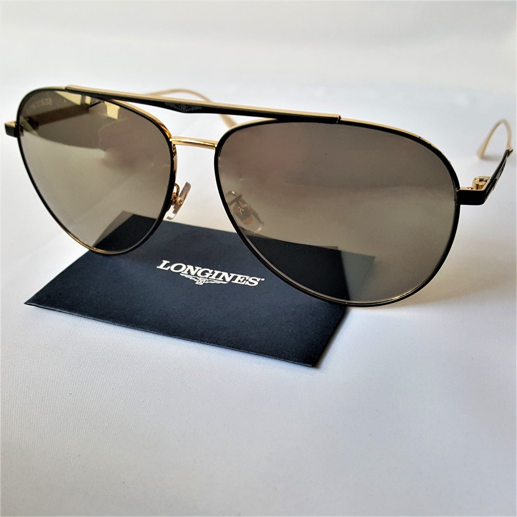 Other brand - Longines ® Gold Aviator - ZEISS Lenses - New