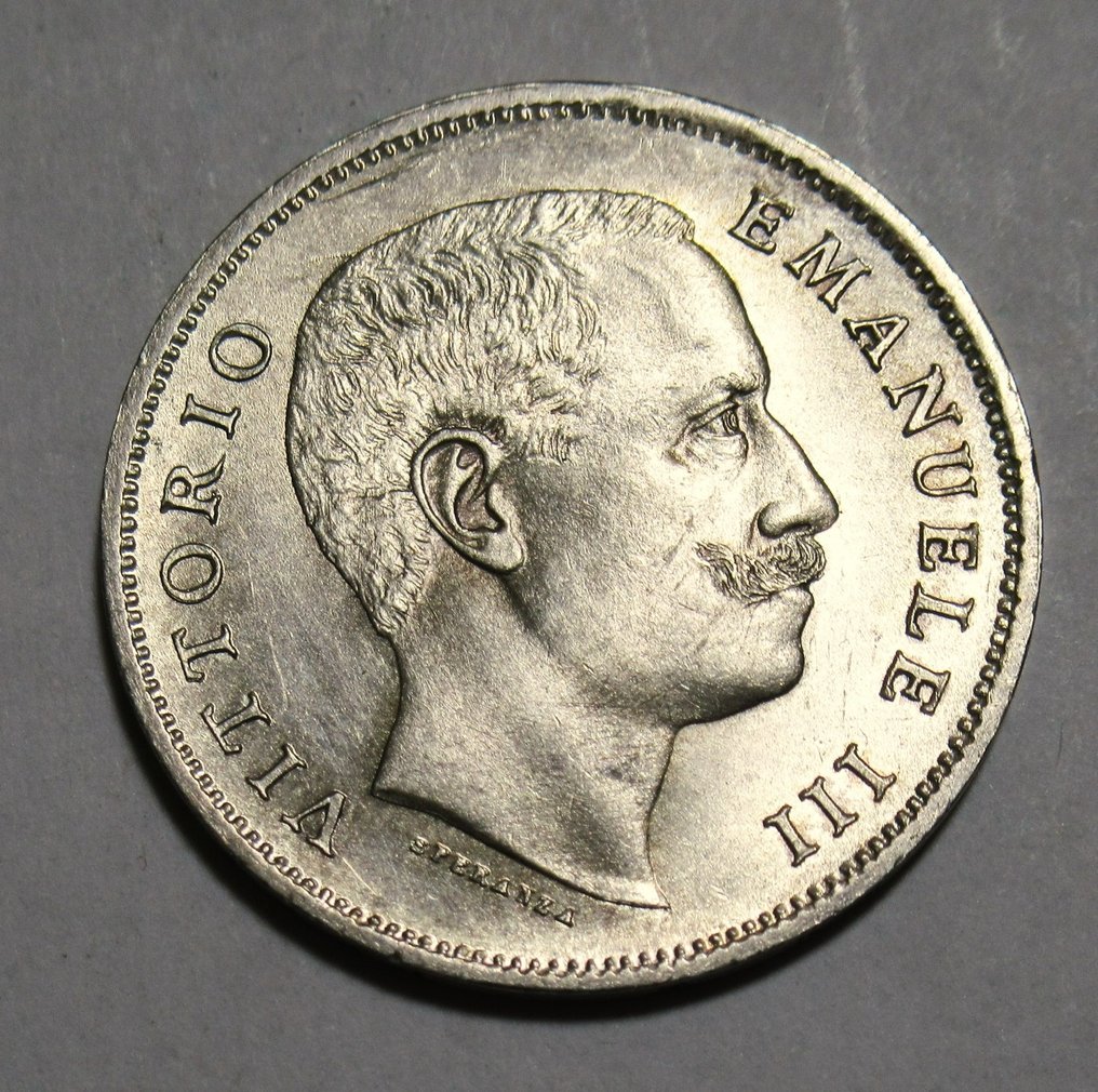 Italy, Kingdom of Italy. Vittorio Emanuele III di Savoia (1900-1946). 1 Lira 1906 "Aquila Sabauda" - FDC #1.2