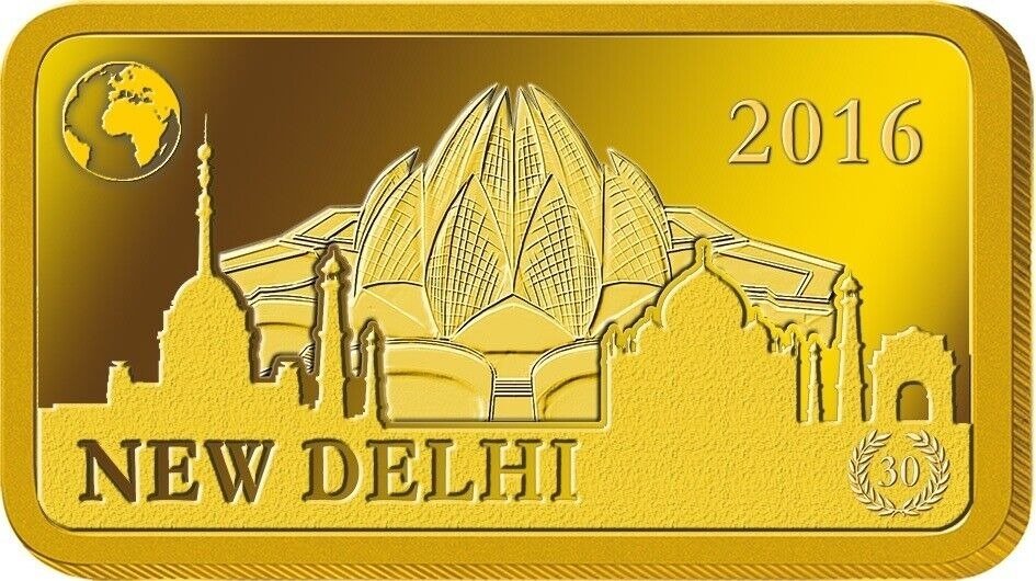 1 gram Gold .999 Solomon Islands Lotus Tempel Catawiki