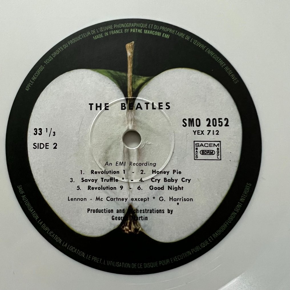 Beatles - White Album [WHITE VINYL pressing] complete ...