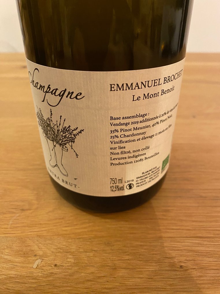 2019 Emmanuel Brochet, Extra Brut "Le Mont Benoit" Catawiki
