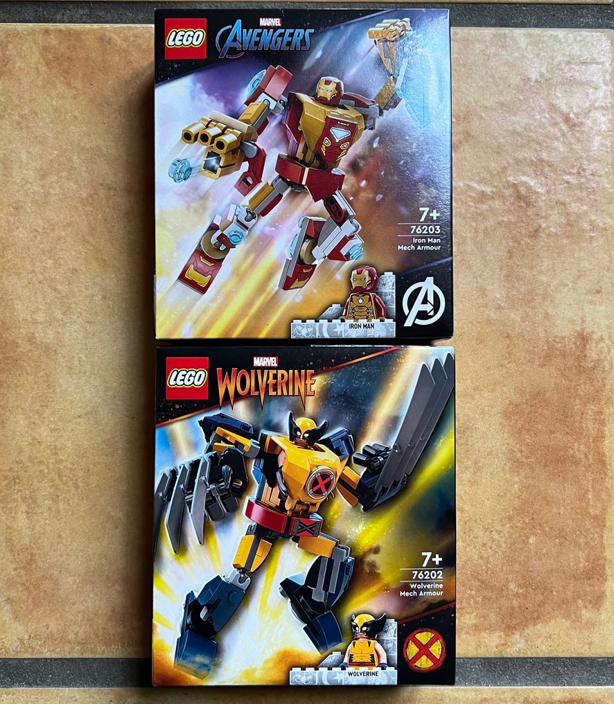 Lure tråd Installation LEGO - Marvel - 76202 + 76203 - Wolverine Mech Armor + Iron - Catawiki