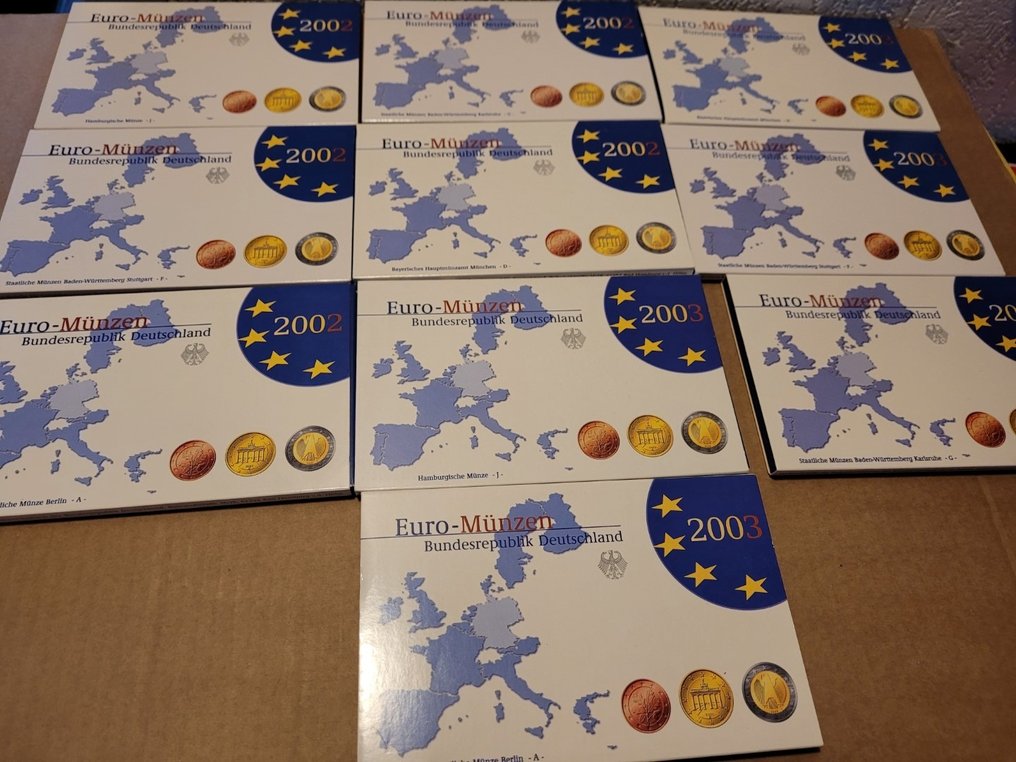 Germany. Year Set 2002/2003 (10 sets) Catawiki