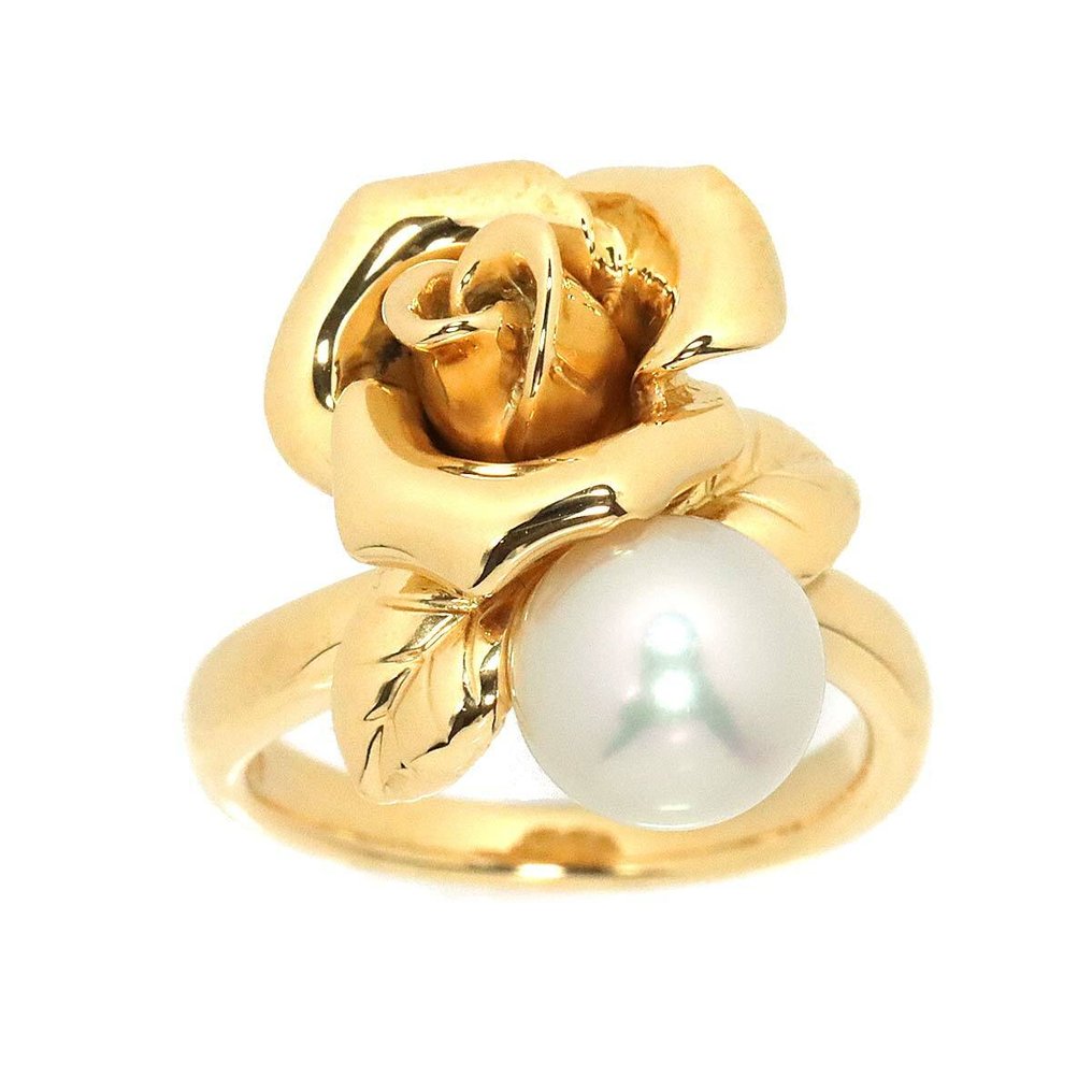 Mikimoto Sárga arany - Gyűrű - Catawiki