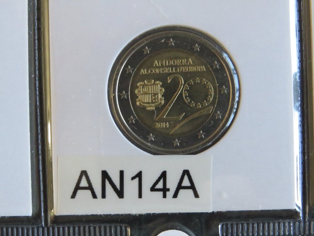 Andorra. 2 Euro 2013/2022 (incl. 2 euro "Ski") (18 stuks) - Catawiki