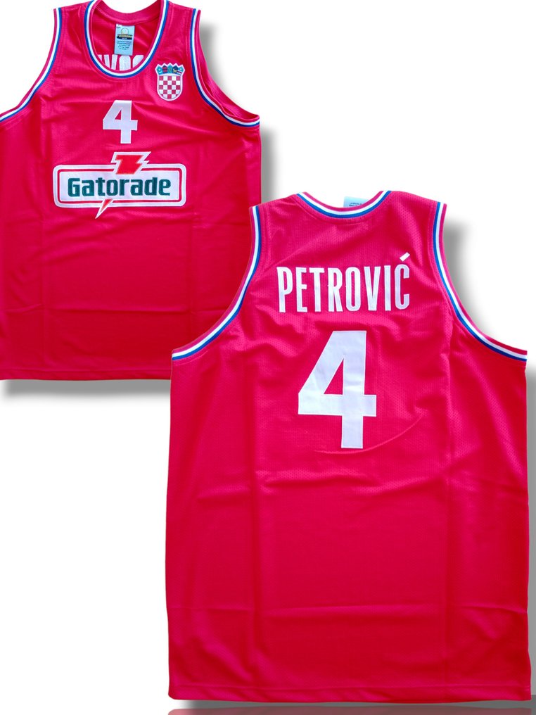 1993 All-NBA Third Team New Jersey Nets Drazen Petrovic Jersey