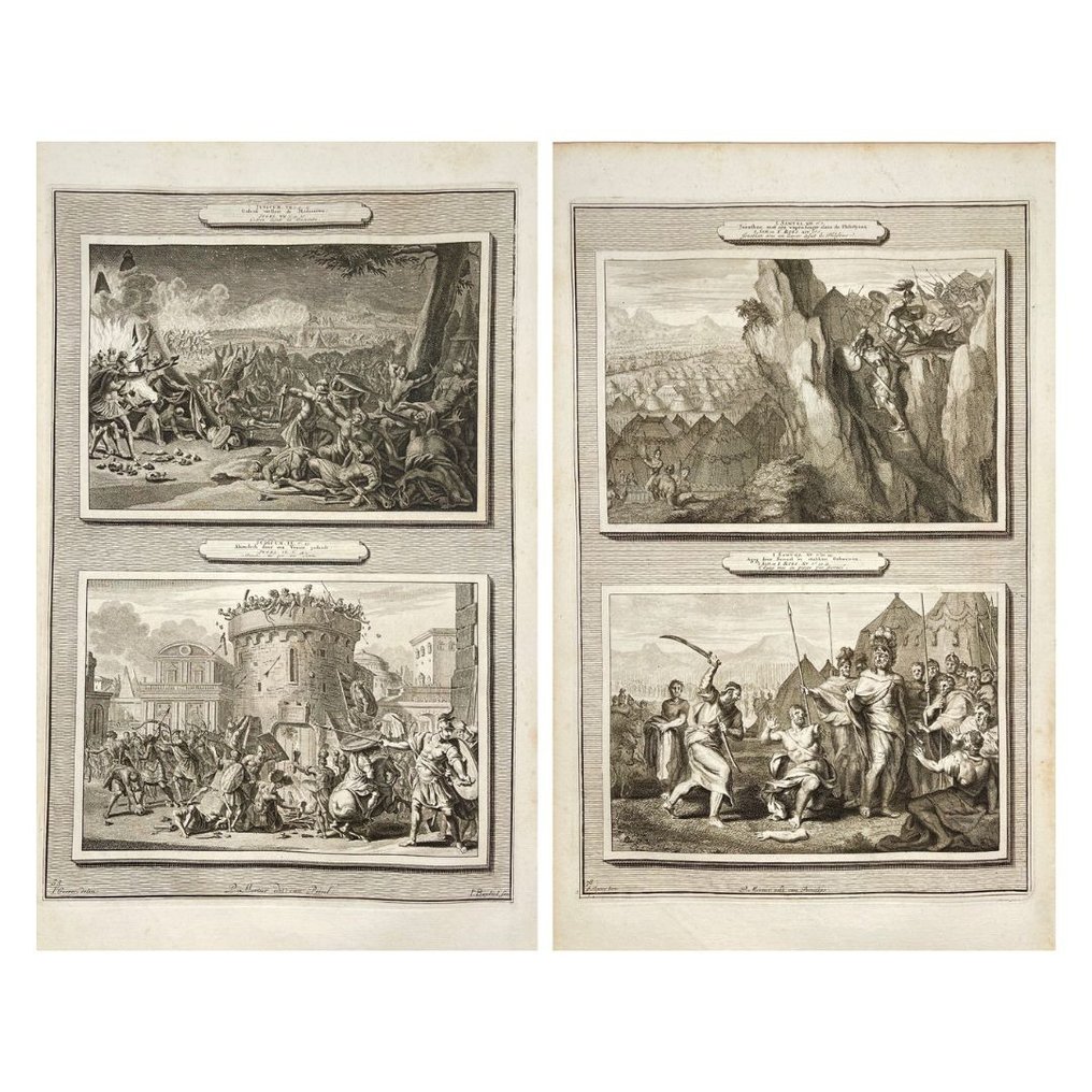Pieter Mortier (16611711) Set of 2 Prints New Testament Jonathan