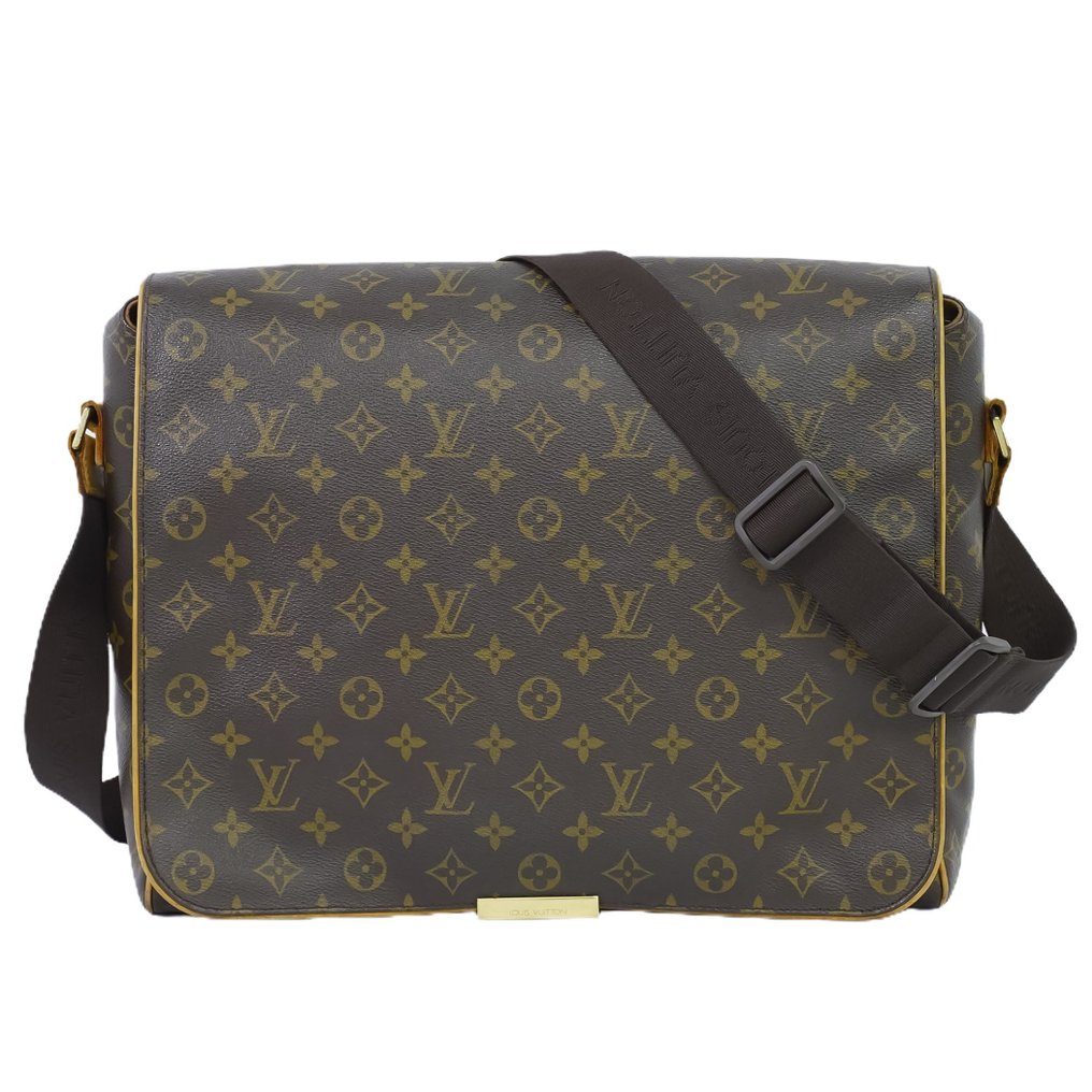 Louis Vuitton DAMIER Monogram Plain Leather Crossbody Bag Logo Bags