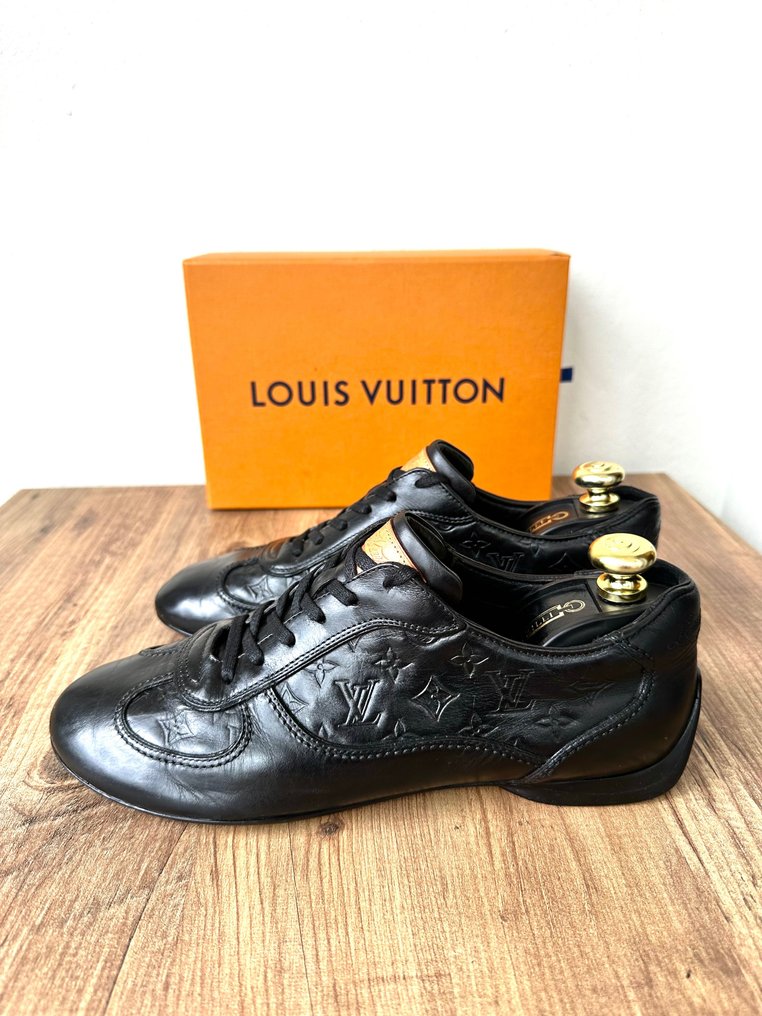 Louis Vuitton Brown/Black Monogram Canvas and Leather Lace Up