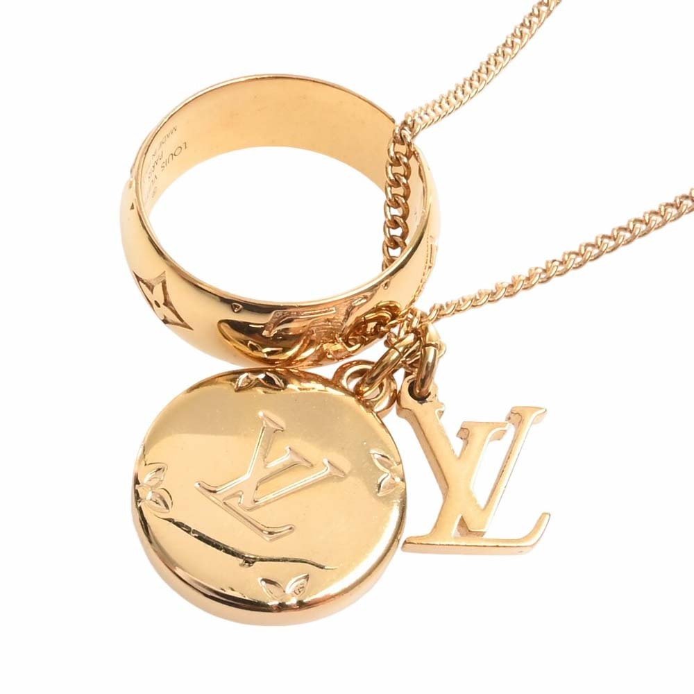 Louis Vuitton, Jewelry, Louis Vuitton Louisette Necklace In Silvergold  Silver Brass